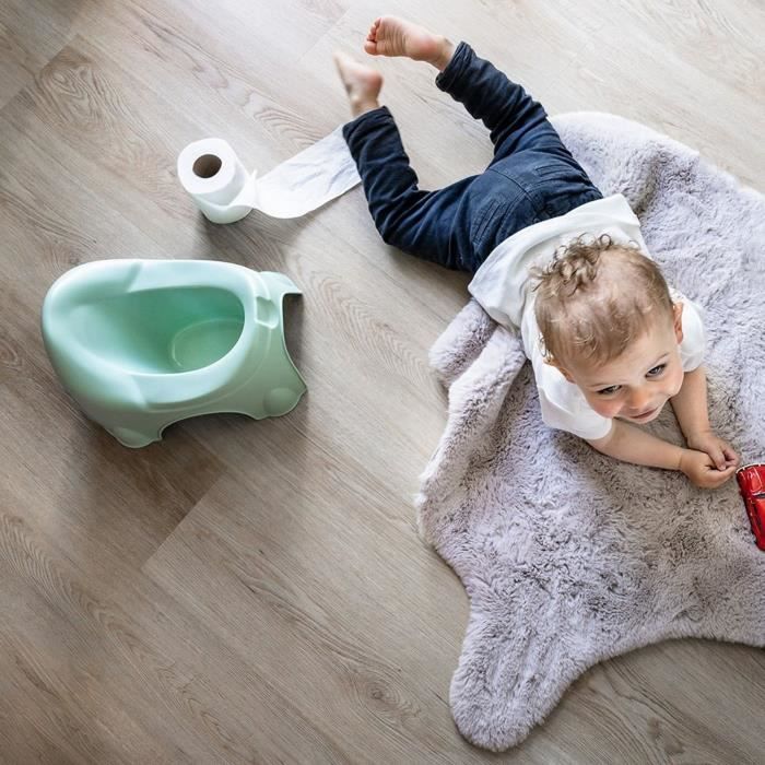 Potty - THERMOBABY - INITIO - Blue Flower - Without a bowl, ergonomic and comfortable