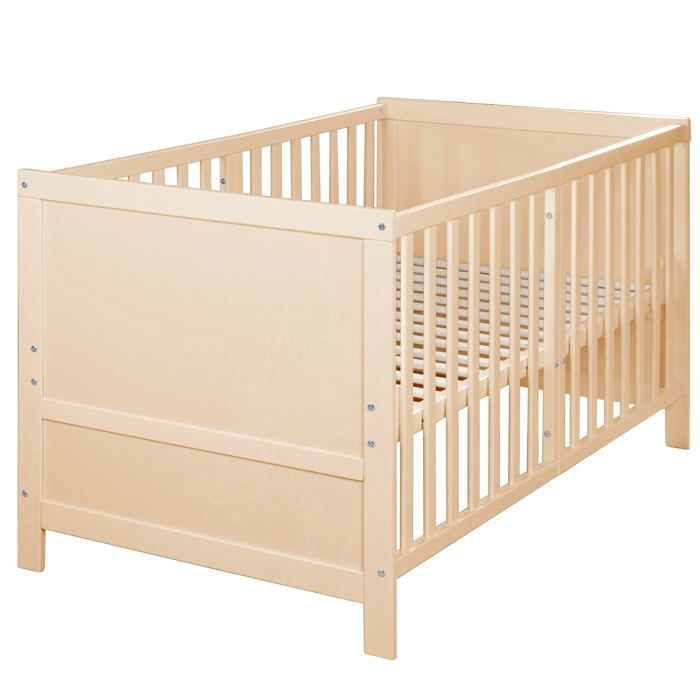 ROBA Convertible Baby Cot - 70 x 140 cm - EASY SLEEP - Natural Wood
