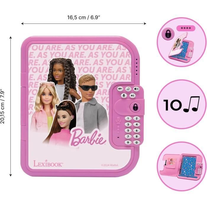 Barbie - Electronic Diary with Safe - Password Protected