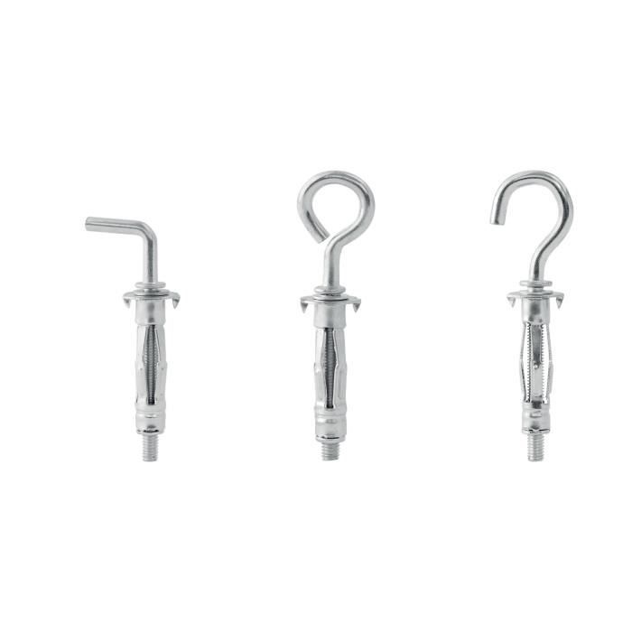 RAPID Expansion Anchors - Metal for Plasterboard 3-13 mm - Pack of 12 Wall Hook Screws - Max Load 25 kg - (5001556)