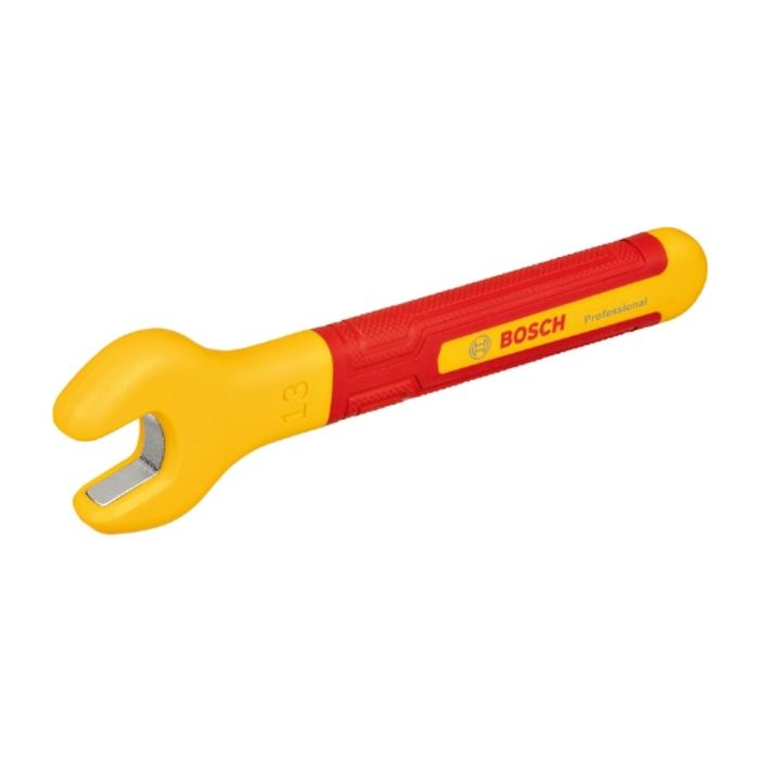 BOSCH VDE Open-End Wrench 13 mm - Insulated up to 1000 V - Ergonomic 15° Angled