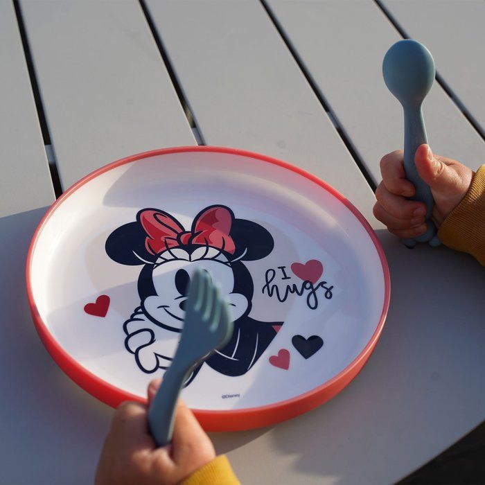 Large Minnie Collector's Non-Slip Plate - Microwave Safe - BPA Free