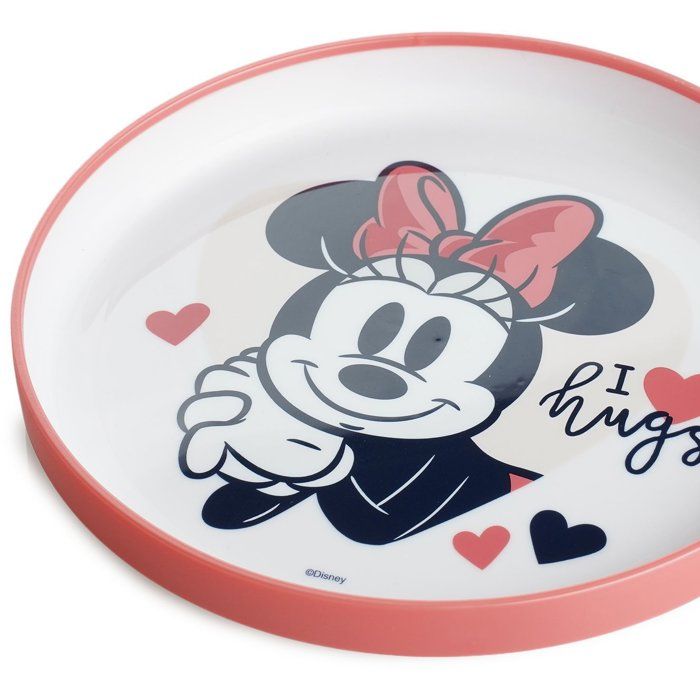 Large Minnie Collector's Non-Slip Plate - Microwave Safe - BPA Free