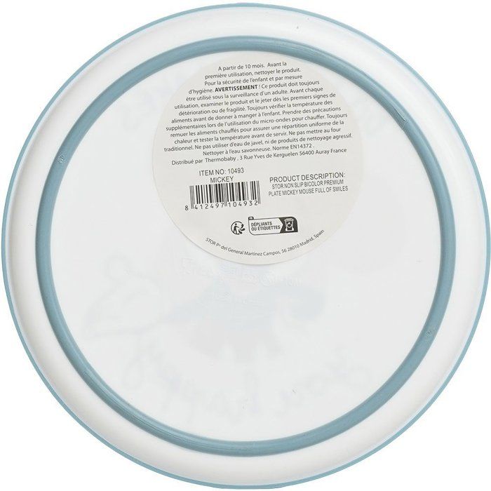 Large Non-Slip Mickey Collector's Plate - Microwave Safe - BPA Free