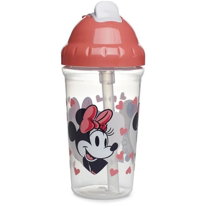 Minnie Mouse Straw Cup - THERMOBABY - 295 ml - Leakproof - Clip - Minnie Mouse