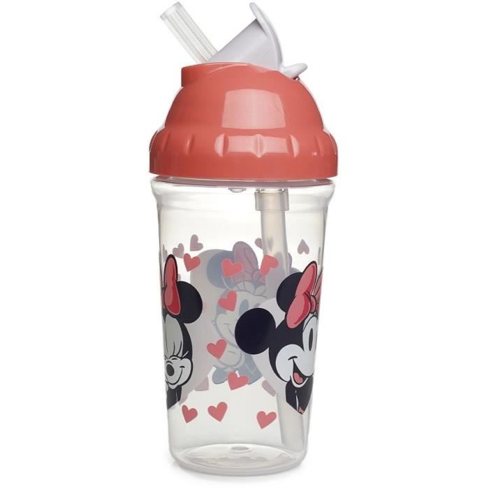 Minnie Mouse Straw Cup - THERMOBABY - 295 ml - Leakproof - Clip - Minnie Mouse