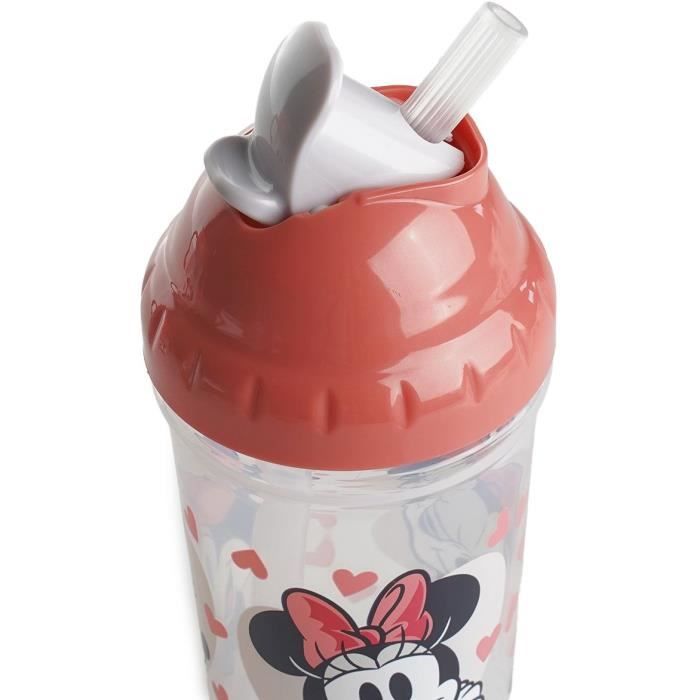 Minnie Mouse Straw Cup - THERMOBABY - 295 ml - Leakproof - Clip - Minnie Mouse