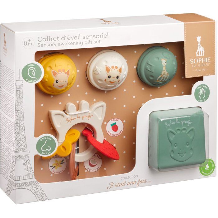 Sophie the Giraffe Early Learning Set - Sensory - Textured Cube - Musical Balls