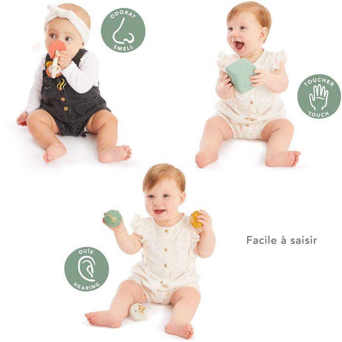 Sophie the Giraffe Early Learning Set - Sensory - Textured Cube - Musical Balls