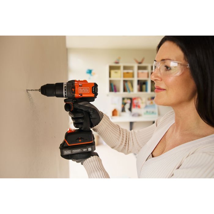 BLACK+DECKER 18V Impact Drill Driver - Eco-Friendly - Battery Not Included BLD683XN-XJ