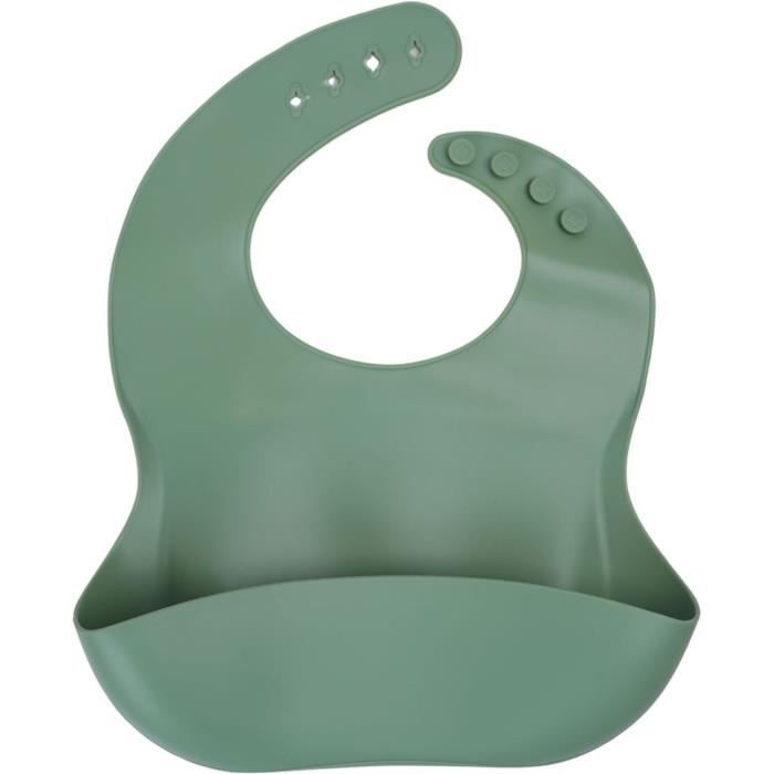 Set of 2 Bibs - THERMOBABY - Silicone - Cactus Green and Honey Yellow