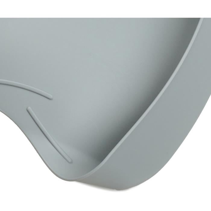 THERMOBABY Set of 2 Bibs - BIBOU - Celadon Green and Charm Grey - Adjustable and Waterproof