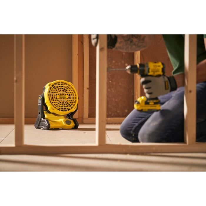 Cordless fan - Stanley Fatmax - SFMCE001B-XJ - 3 speeds - 8-hour battery life - Battery not included
