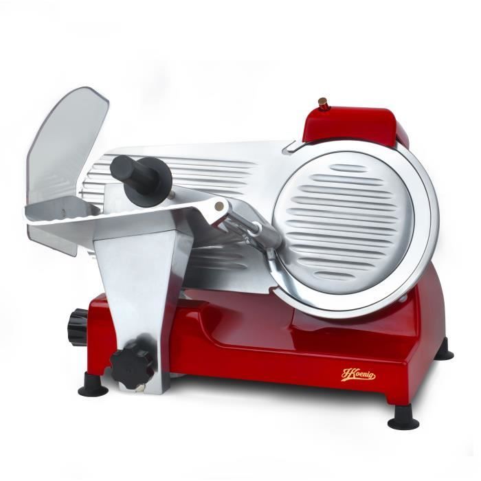 H.Koenig Meat Slicer - MSX224 - 22 cm Blade - Red