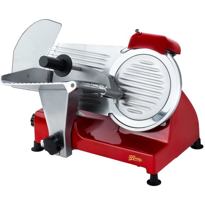H.Koenig Meat Slicer - MSX224 - 22 cm Blade - Red