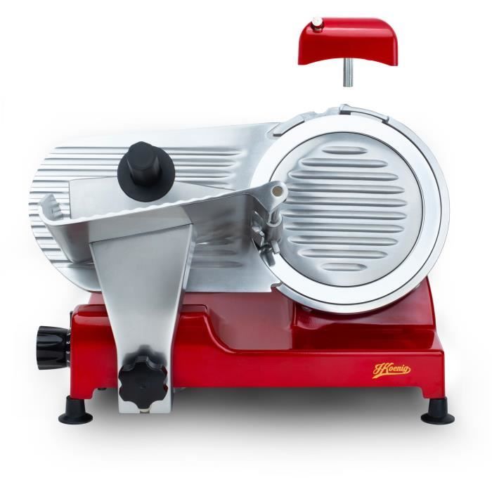 H.Koenig Meat Slicer - MSX224 - 22 cm Blade - Red