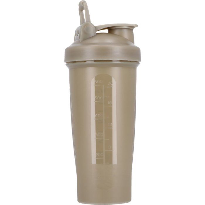 Virtus Castaldo Sports Water Bottle - 500 ml - Includes Shaker Accessories - Khaki