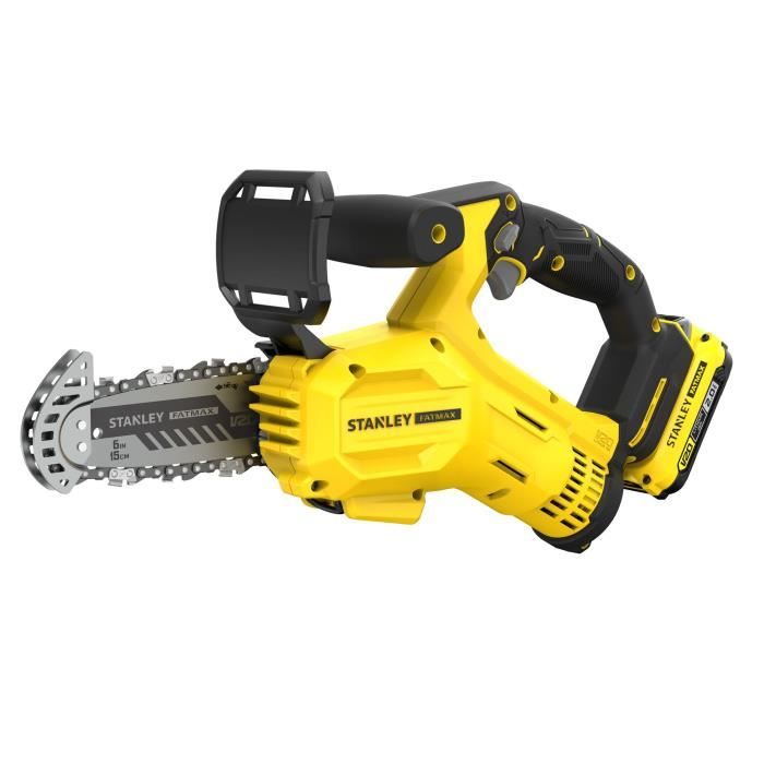 Stanley Fatmax Cordless Pruning Saw - 18V - 15 cm Chain - Includes 2Ah Battery & Charger SFMCPS415D1-QW