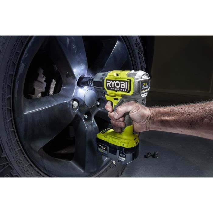 RYOBI Impact Wrench - Brushless - 18V - 200/ 350/ 700 Nm - 900 Nm Loosening - 1/2" Square Drive
