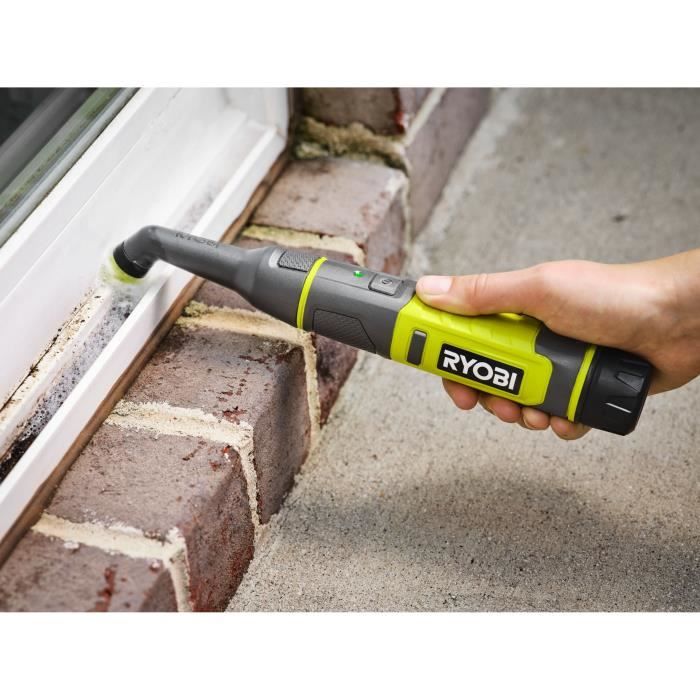 RYOBI - Detail Brush - 4V - 20 mm Diameter - 200 RPM - Includes 4 Brushes IPX7