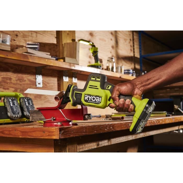 RYOBI Brushless One-Hand Reciprocating Saw 18V