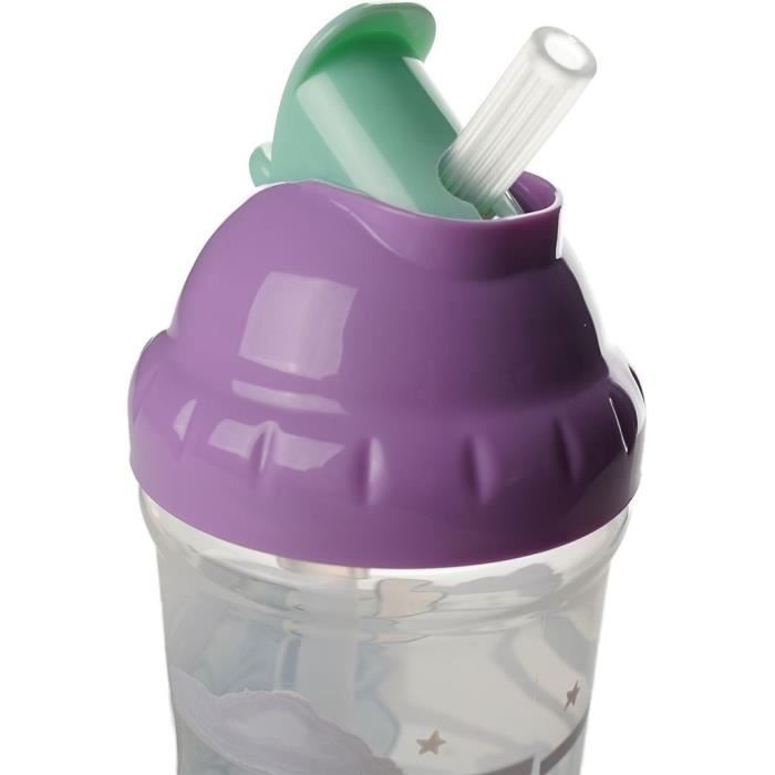 Straw cup - THERMOBABY - 295 ml - Leakproof - Lilo & Stitch