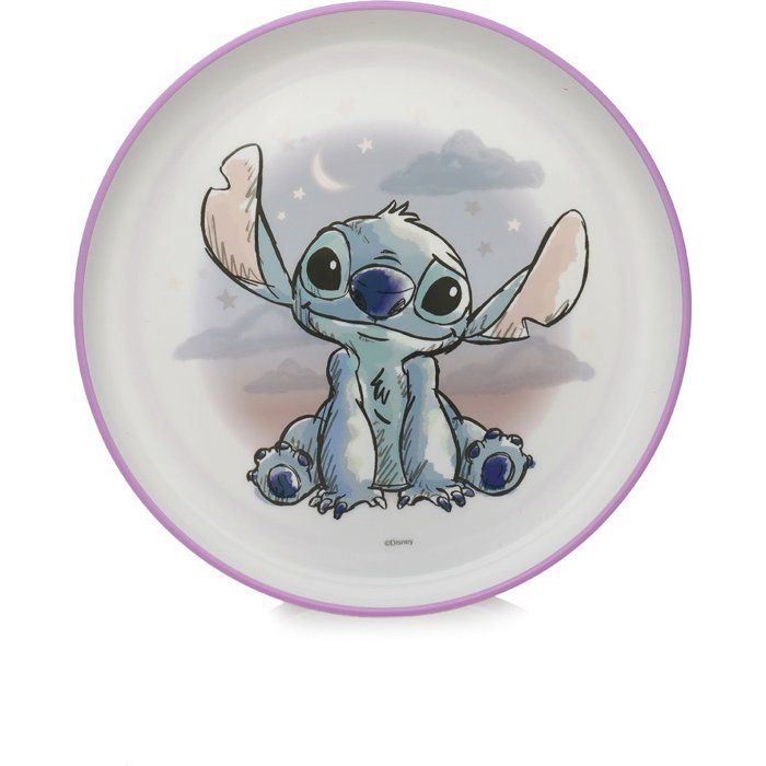 LARGE LILO & STITCH NON-SLIP PLATE - Microwave Safe