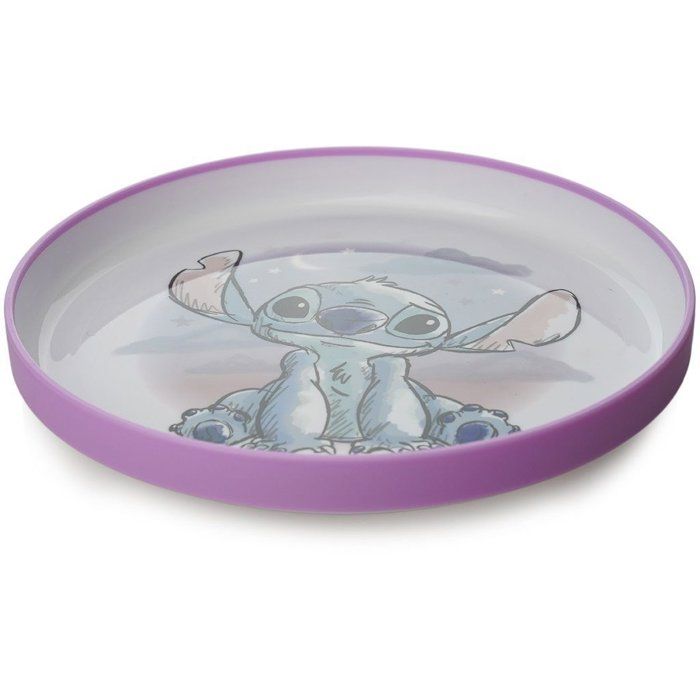 LARGE LILO & STITCH NON-SLIP PLATE - Microwave Safe