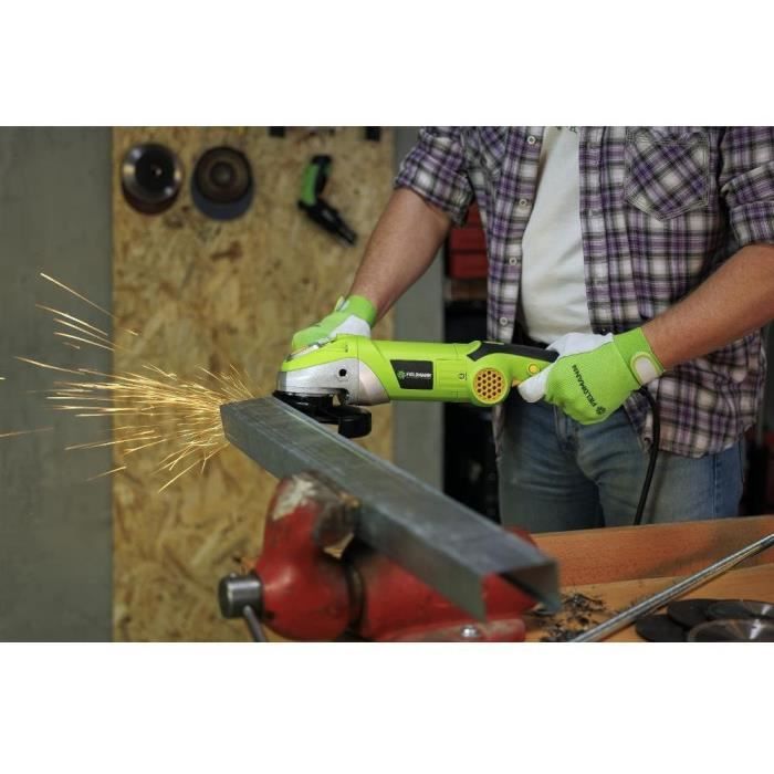 FIELDMANN Angle Grinder - FDB 201401-E - 1400 W - 150 mm - Adjustable Speed up to 8600 rpm