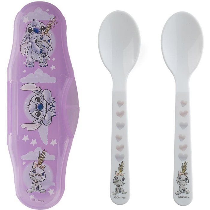 LILO & STITCH Set of 2 Spoons with Carrying Case