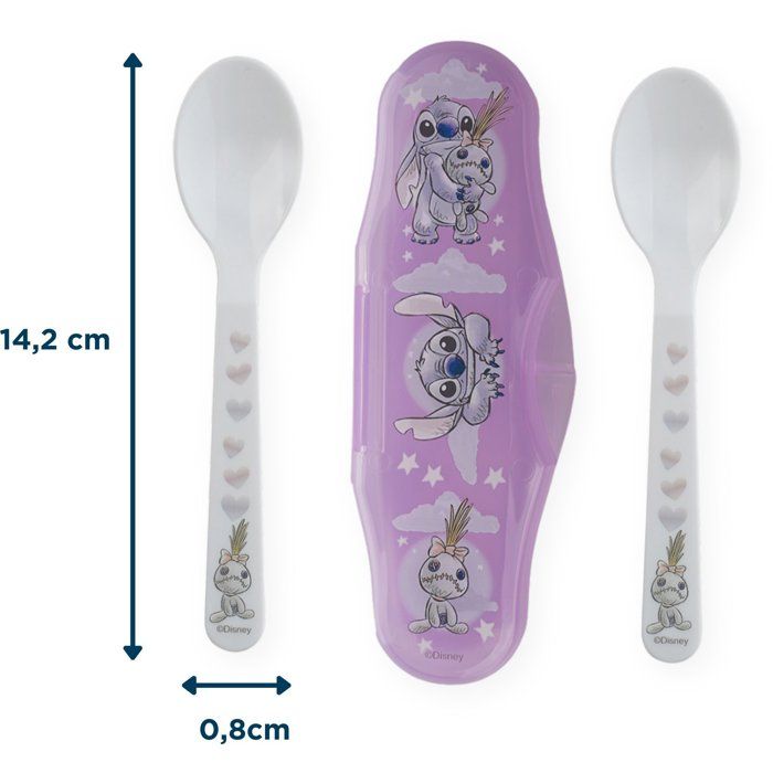 LILO & STITCH Set of 2 Spoons with Carrying Case