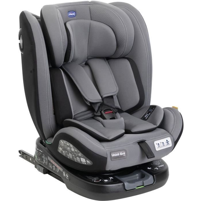 Chicco Unico Evo Car Seat - Group 0/1/2/3 - i-Size - Reclining - Grey/Black
