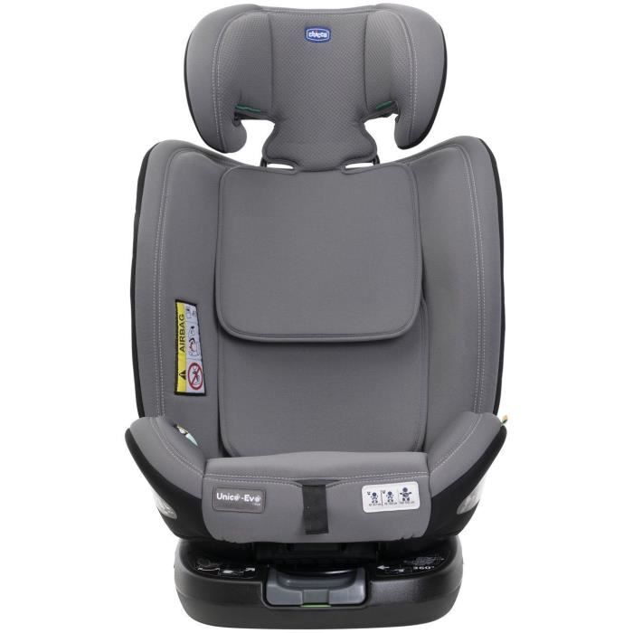 Chicco Unico Evo Car Seat - Group 0/1/2/3 - i-Size - Reclining - Grey/Black