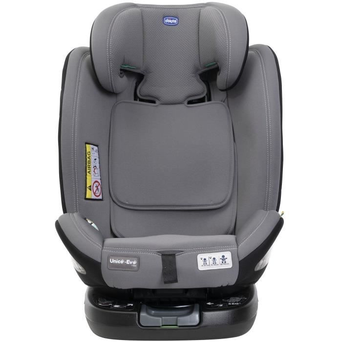 Chicco Unico Evo Car Seat - Group 0/1/2/3 - i-Size - Reclining - Grey/Black