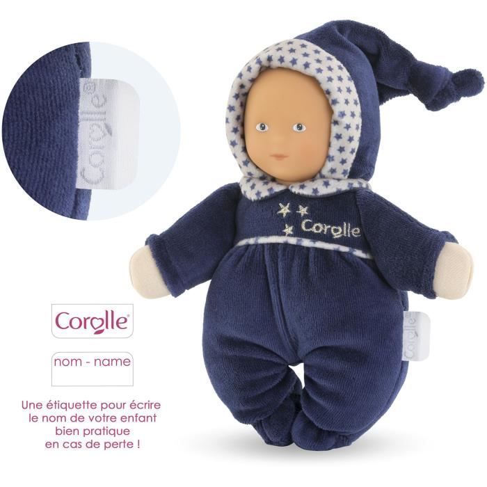 Babidoux Comforter - Corolle - Starry Nights Marine - Bell - Vanilla Scent - Name Tag
