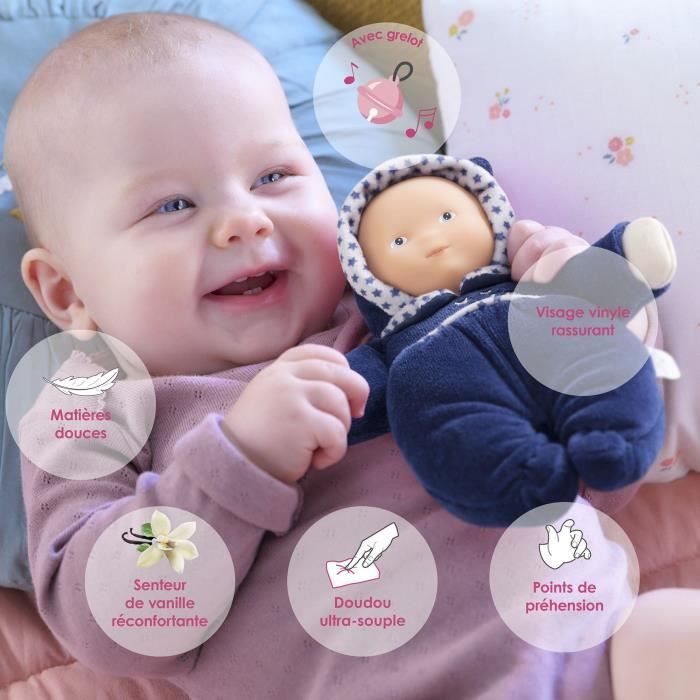 Babidoux Comforter - Corolle - Starry Nights Marine - Bell - Vanilla Scent - Name Tag