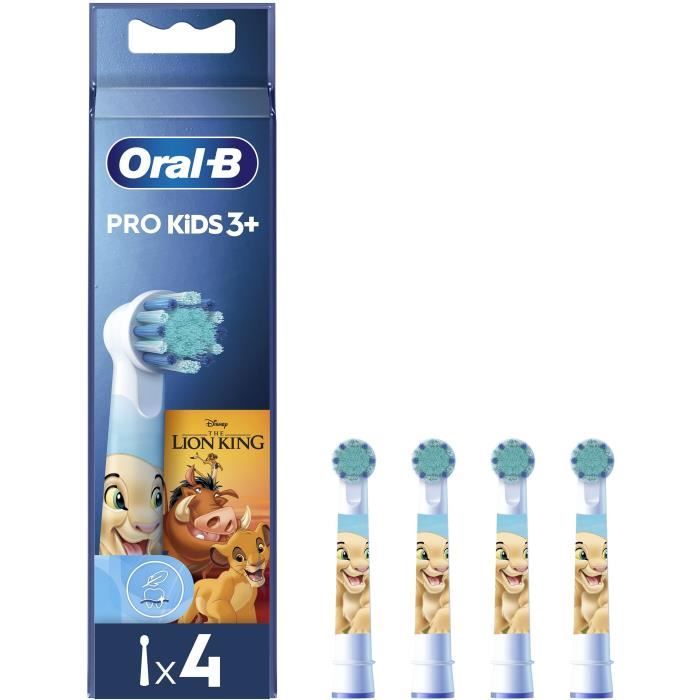 Oral-B Kids Brush Heads Pack of 4 - Lion King - For Children 3+