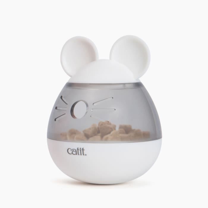 Catit PIXI Treat Dispenser - Mouse Ear Design - White