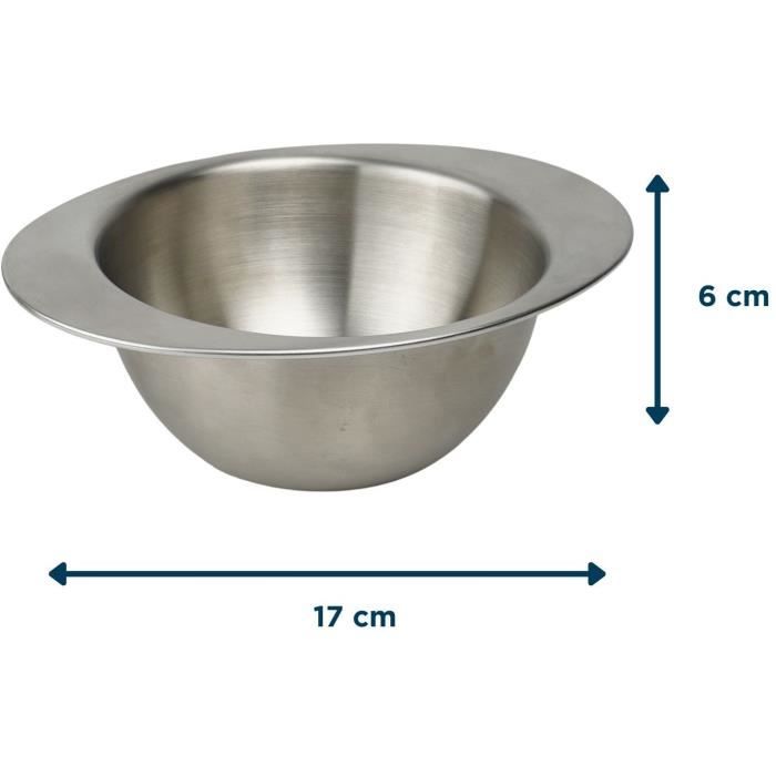 Thermobaby Ergonomic Baby Bowl with Handles - BPA-Free - Stainless Steel