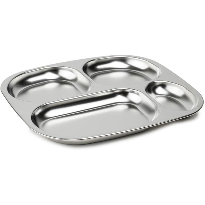 THERMOBABY Compartmentalized Tray - 4 Compartments - BPA-free - Stainless Steel
