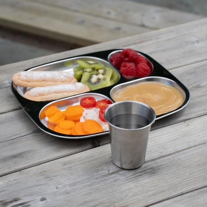 THERMOBABY Compartmentalized Tray - 4 Compartments - BPA-free - Stainless Steel