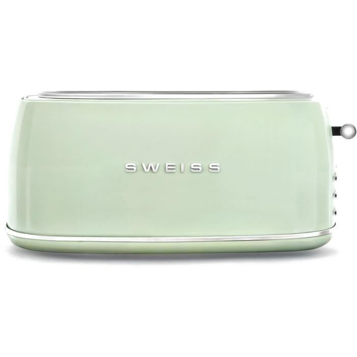 SWEISS Vintage Toaster - GRV7 - 1500W - 2 Slots - Green
