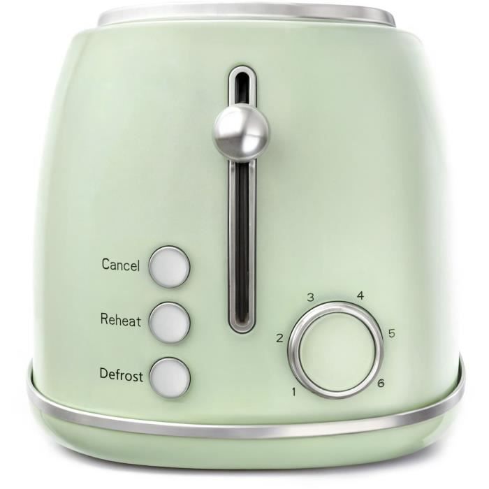 SWEISS Vintage Toaster - GRV7 - 1500W - 2 Slots - Green