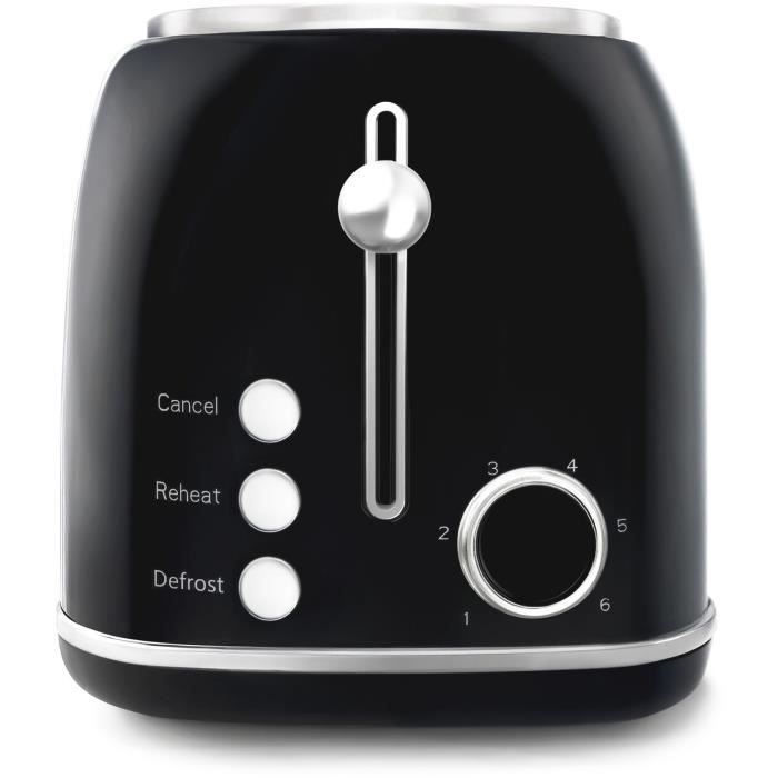 SWEISS Vintage Toaster - GRV9 - 1500W - 2 Slots - Black