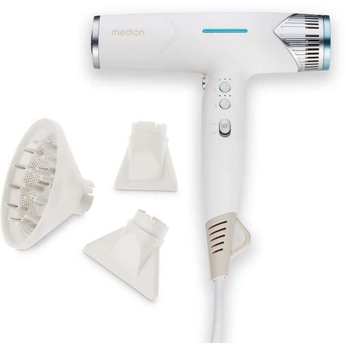 MEDION Hair Dryer MD19984 1500 W 3 Speeds 105°C White