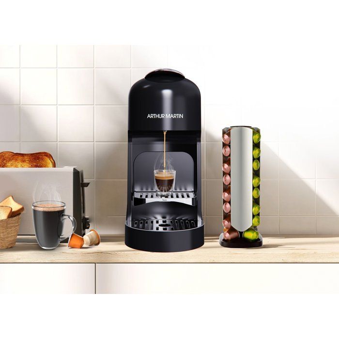 ARTHUR MARTIN Capsule Coffee Machine - AMN230N - 1400W - 900 ml - Espresso & Lungo