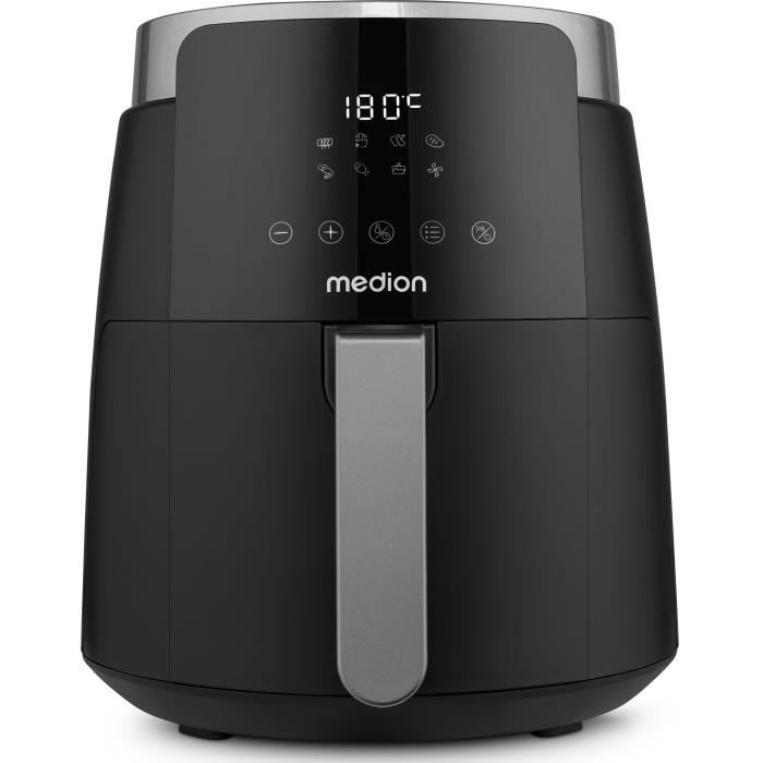 MEDION Air Fryer - 1500 W - 4.7 L - Digital - Black - MD13030