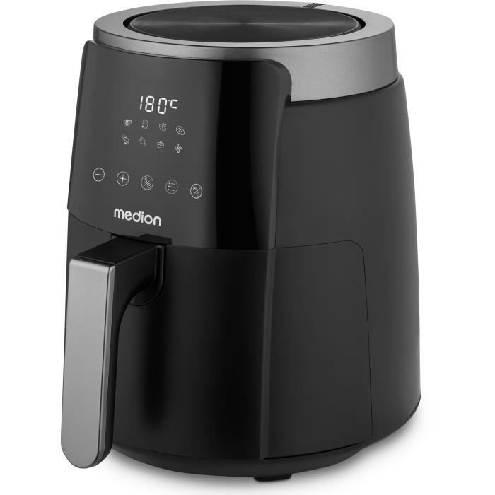 MEDION Air Fryer - 1500 W - 4.7 L - Digital - Black - MD13030