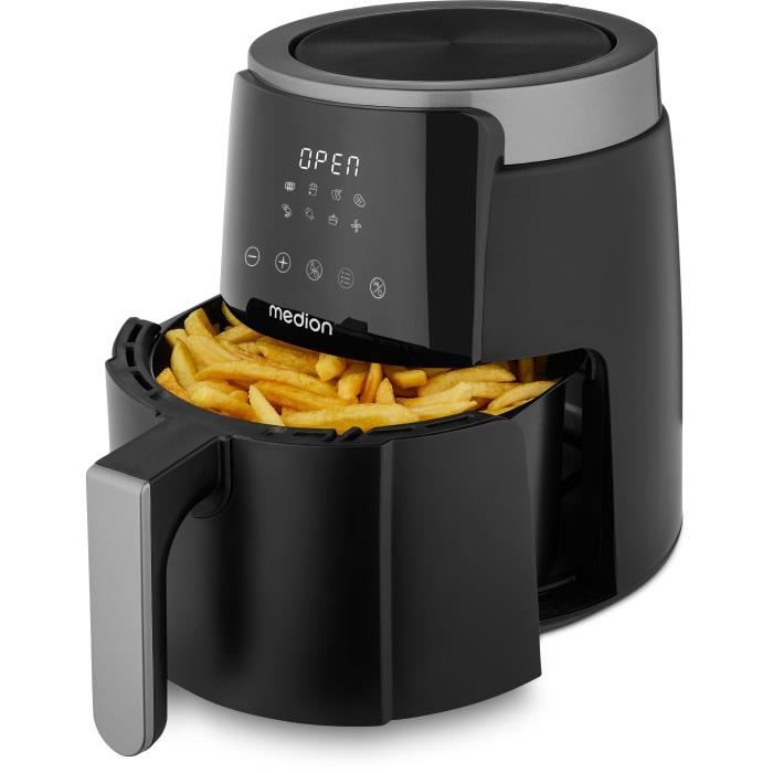 MEDION Air Fryer - 1500 W - 4.7 L - Digital - Black - MD13030