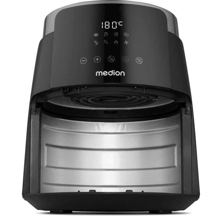 MEDION Air Fryer - 1500 W - 4.7 L - Digital - Black - MD13030